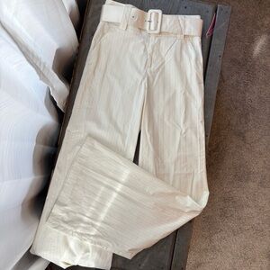 NWT Alice + Olivia wide leg pinstripe trouser pants | size 6